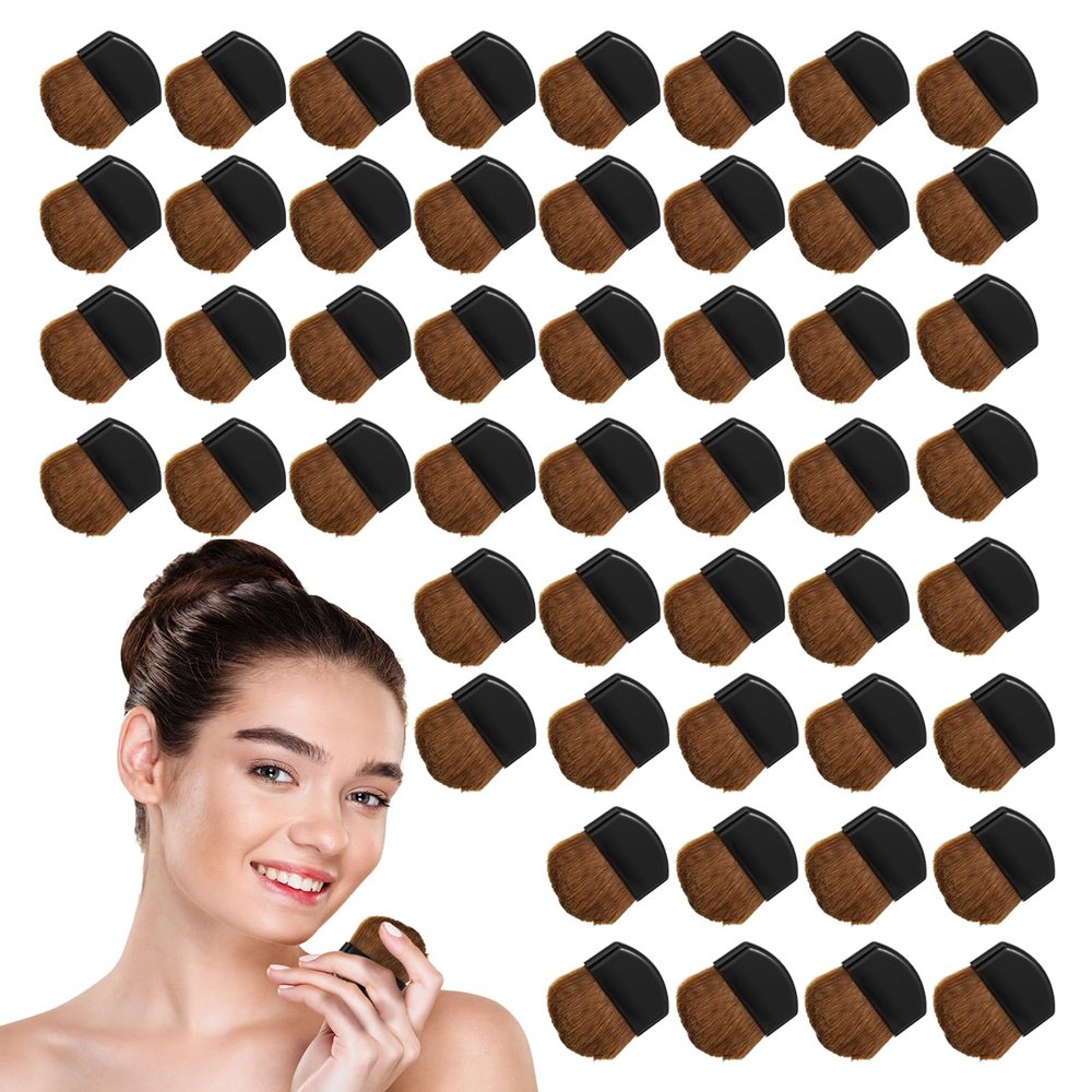 30 Pcs Disposable Blush Brushes, Disposable Makeup Brushes for Cheeks, Liquid & Cream, Mini Makeup Brush, Soft Synthetic Bristles, Oil-Free Application