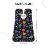 PPIKTC Adjustable Non-Stick Beard Apron, Hair Catcher Cape for Shaving Grooming, Waterproof with Suction Cups Men, Goth Cute Cat and Fish Shave Bib view 3