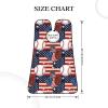 PPIKTC Adjustable Non-Stick Beard Apron, Hair Catcher Cape for Shaving Grooming, Waterproof with Suction Cups Men, Rustic Wooden American Flag Baseball Sport Shave Bib view 3