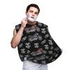 PPIKTC No-Slip Shaving Bib, Beard Grooming Apron with Strong Suction Cups, Cool Black Motorcycle view 1