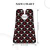 PPIKTC Adjustable Beard Catcher Apron, Black Red Love Heart Skull and Crossbones Shave Bib, Non-Stick Waterproof Grooming Bib, Shaving Essential for Men Dad Christmas view 3