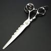 6.5" Silver Professional Hair Scissors Sharp Cutting 400C Steel Scissors view 2