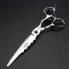6.5" Silver Professional Hair Scissors Sharp Cutting 400C Steel Scissors view 3