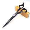 5.5" 6" Black Professional Hair Scissors Scissors Barber Scissors Set for The Barber view 2