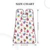 PPIKTC Waterproof Beard Trimming Bib, Non-Stick Hair Catcher for Men Shaving, Grooming Apron for Husband Dad, Sunmmer Colorful Ice Cream Cake Shave Bib view 3