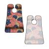 PPIKTC No-Slip Shaving Bib, Beard Grooming Apron with Strong Suction Cups, Grunge USA Flag view 2