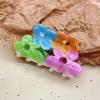 Five Flowers Hair Clips,Flower Claw Clips,Flower Hair Claw Clip,Acrylic Hair Clips,Small Claw Clips for Gir (Five Flowers) view 3