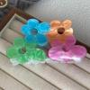 Five Flowers Hair Clips,Flower Claw Clips,Flower Hair Claw Clip,Acrylic Hair Clips,Small Claw Clips for Gir (Five Flowers) view 4