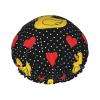 Elasticized Shower Cap for Ladies, Black Red Love Hearts Polka Dots Yellow Rubber Ducks, Waterproof Reusable Bath Hair Cover with Double Layer, Fits All Head Sizes view 2