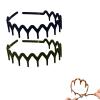 2025 New U Shape Fashion Tooth Hair Comb Headband, High Cranium Head Bands for Women's Hair, Reversible Headbands with Teeth, Zig Zag Headbands for Women (2-Black) view 1