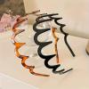 2025 New U Shape Fashion Tooth Hair Comb Headband, High Cranium Head Bands for Women's Hair, Reversible Headbands with Teeth, Zig Zag Headbands for Women (2-Amber) view 3