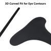 2 Pcs Black Mascara Shield, Reusable with Non-Slip Grip, Ideal for Beginners, Prevents Makeup Residue During Eyelash Application view 3