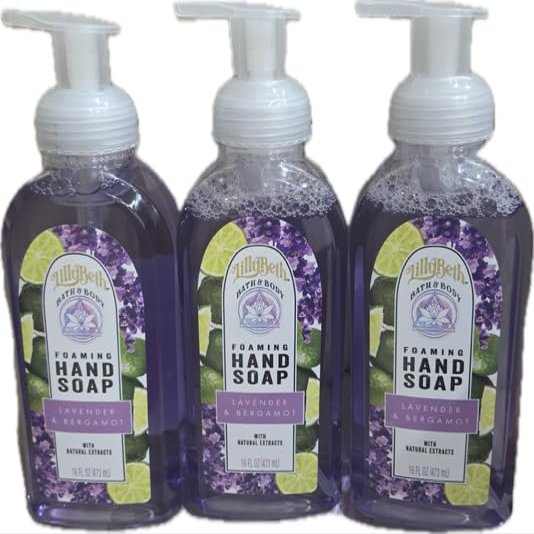 Bath & Body Foaming Hand Soap~ 3pk. -(16 fl 0zs ea.-48 0zs total) (Lavender & Bergamot)