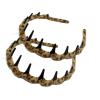 2025 New U Shape Fashion Tooth Hair Comb Headband, High Cranium Head Bands for Women's Hair, Reversible Headbands with Teeth, Zig Zag Headbands for Women (2-Yellow) view 1