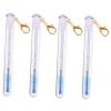 Didiseaon 4pcs Eyelash Brush Keychain with Rhinestone Plastic Mascara Wands for Women Travel Friendly Eyebrow and Eyelash Tube Applicators for Beginners and Makeup Artists view 1
