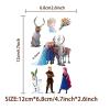 10 Sheets Frozen Temporary Tattoos Stickers Mixed Style Body Art Princess Temporary Tattoos Fake stickerfor Classroom Reward Birthday Party Event Decor (Princess) view 2