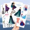 10 Sheets Frozen Temporary Tattoos Stickers Mixed Style Body Art Princess Temporary Tattoos Fake stickerfor Classroom Reward Birthday Party Event Decor (Princess) view 3