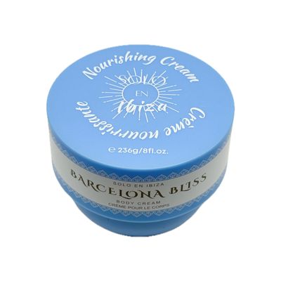 Barcelona Bliss Nourishing Body Cream by Solo en Ibiza, Blue, 8 fl oz, 236g