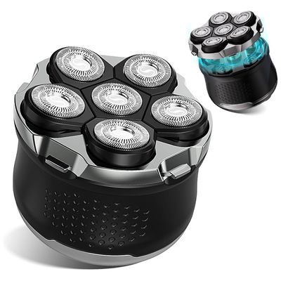 Electric 6D Floating Head Shavers for Bald Men, Magnetic Rotary Shaver for Men Face,Wet Dry IPX6 Men's Razor, LED Display Rechargeable with USB-C Charge