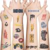 10 Sheets Temporary Disney Car Tattoos Stickers Mixed Style Body Art Temporary Tattoos Fake stickerfor Classroom Reward Birthday Party Event Decor (Car) view 1