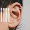 Ear Hole Cleaner, Earring Cleaner, Ear Piercing Cleaners Floss, Ear Piercing Cleaning Tool, Disposable Piercing Floss for Women Men, Piercings Cleaner Floss with Storage Tube view 2