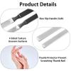Toe Nail Files for Thick Nails, 4 Pcs Professional Stainless Steel Files, Coarse Grit Tool for Toenails Fingernails Seniors Dogs Manicure Pedicure view 3