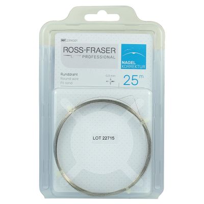 Nail Correction Round Wire Adjustable Ingrown Toenail Brace for Gentle & Effective Nail Growth Correction - Prevents Further Ingrowth, Restores Natural Nail Shape, 25m Rolll, 0.3mm Thickness