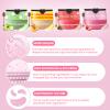 JUYANGYAN 4 PCS Lip Scrub and Mask Set, Strawberry Watermelon Lip Exfoliator Scrub, Moisturizing Lip Balm for Dry Lips, Reduce Lip Lines view 3