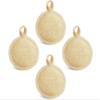 4-Pack Microfiber Facial Pads, Natural-Color, Reusable Makeup Remover Rounds, 4 Count view 1