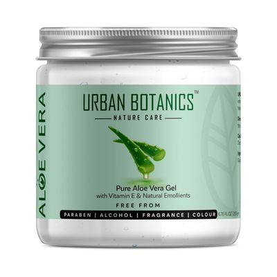 Pure Aloe Vera Gel with Vitamin E  100% Natural Face, Skin & Hair Moisturizer | Soothing, Hydrating, Non-Sticky Formula for Acne, Sunburn, Dry Skin & Scalp  200g (7 oz), Paraben-Free