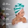 Dock & Bay Turban Hair Towel - for Home & The Beach - Super Absorbent, Quick Dry - Pastel Pier view 2