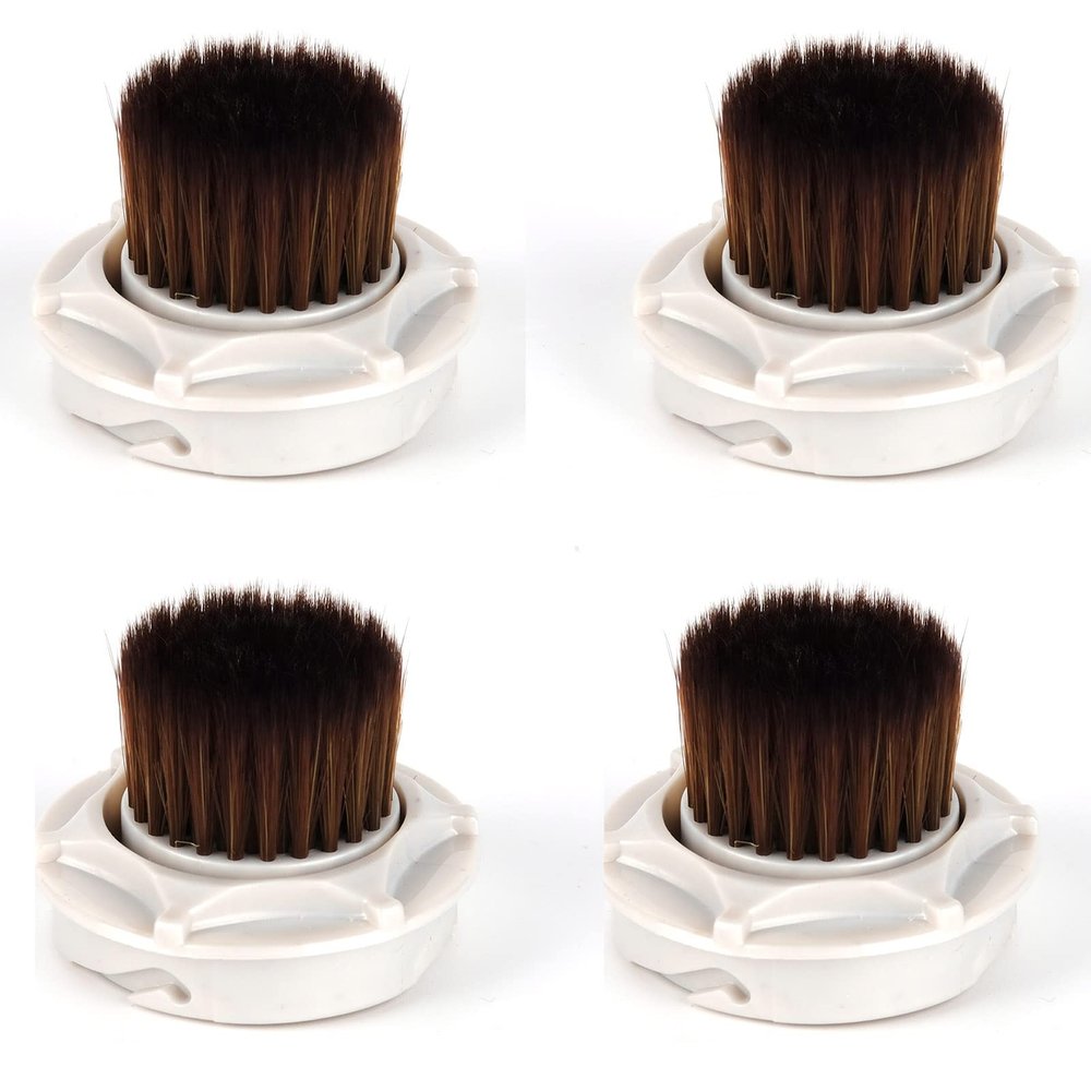 Sonic Foundation Makeup Replacement Brush Heads, Compatible with Mia 1, Mia 2, Mia 3, Mia Fit, Alpha Fit, Smart Profile Uplift, 4-Pack