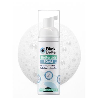 BlinkBetter BetterLids Eyelid Foam Cleanser  Tea Tree Oil Face & Eyelid Wash with Ectoin, Centella, Beta Glucan & Panthenol  4-in-1 Hydrating, Soothing, Purifying Formula  2 oz- Preservative Free