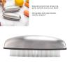 Aramox Stainless Steel Vegetable Washing Scrubber Brush Odor Remover Multipurpose Hand Fingernail Brushes, 3pcs Potato Sets with 304 Handle, Kitchen Nail Tools view 3