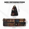 FZQVSLCM Pencil Case Leather Pen Bags Travel Makeup Bag Books on the Bookshelf Toiletry Bag Portable Cosmetic Bags Coin Purse view 2