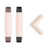 2pcs Rotatable Eyeliner Stamp Set - Quick Shaping Tool with Left/Right Eye Marked, Smudge-Proof & Long-Lasting, Ready to Use, Flawless Winged Eyeliner for Beginners & Makeup Enthusiasts, Black & Brown view 1