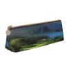 FZQVSLCM Pencil Case Leather Pen Bags Travel Makeup Bag Scenic Hawaii Golf Tropical Toiletry Bag Portable Cosmetic Bags Coin Purse view 1