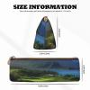FZQVSLCM Pencil Case Leather Pen Bags Travel Makeup Bag Scenic Hawaii Golf Tropical Toiletry Bag Portable Cosmetic Bags Coin Purse view 2