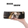 FZQVSLCM Pencil Case Leather Pen Bags Travel Makeup Bag English-Bulldog Toiletry Bag Portable Cosmetic Bags Coin Purse view 3
