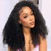 22 inch Curly Half Wig Human Hair for Black Women,Kinky Curly Half Wigs Human Hair ,Seamless Flip Over All Hairstyles In One Headband Wig with Drawstring,Wear and Go Wigs for Black Women 200% Density view 1