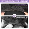 22 inch Curly Half Wig Human Hair for Black Women,Kinky Curly Half Wigs Human Hair ,Seamless Flip Over All Hairstyles In One Headband Wig with Drawstring,Wear and Go Wigs for Black Women 200% Density view 4