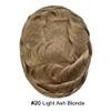 ApexToupees Hair Piece For Men Monofilament Mens Toupee Human Hair Replacement System Toupee For Men Durable Fine Mono Mens Hair Prosthesis 8X10 Medium light density 20# LIGHT ASH BLONDE view 2