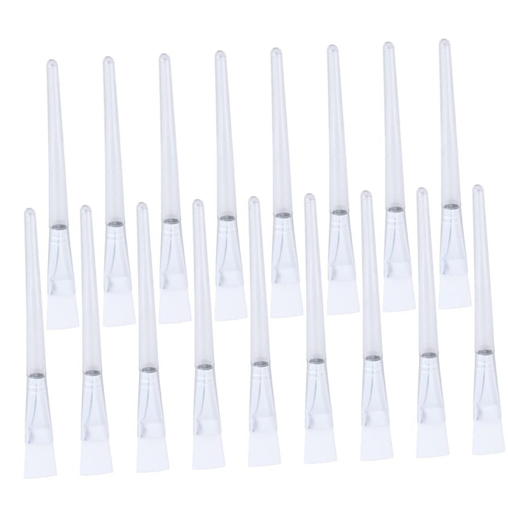 24pcs Facial Mask Applicator Crystal Handle Brush for Even Mask Application Flexible Brush for Facial Treatments Skin-Friendly Beauty Tool