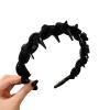 2025 New U Shape Fashion Tooth Hair Comb Headband, Elegant Braided Wavy Headband, Non Slip Hair Hairband for Women (S5 black,One size) view 1
