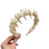 2025 New U Shape Fashion Tooth Hair Comb Headband, Elegant Braided Wavy Headband, Non Slip Hair Hairband for Women (S2 white,One size) view 1