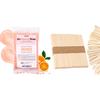 Curacoro Orange Wax Beads & Small Waxing Sticks - Smooth Full Body Hair Removal & Precision Application for Face, Bikini & Sensitive Areas view 1