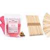 Curacoro Passion Fruit Wax Beads & Medium Waxing Sticks - Smooth Full Body Hair Removal & Precision Application for Face, Bikini & Sensitive Areas view 1