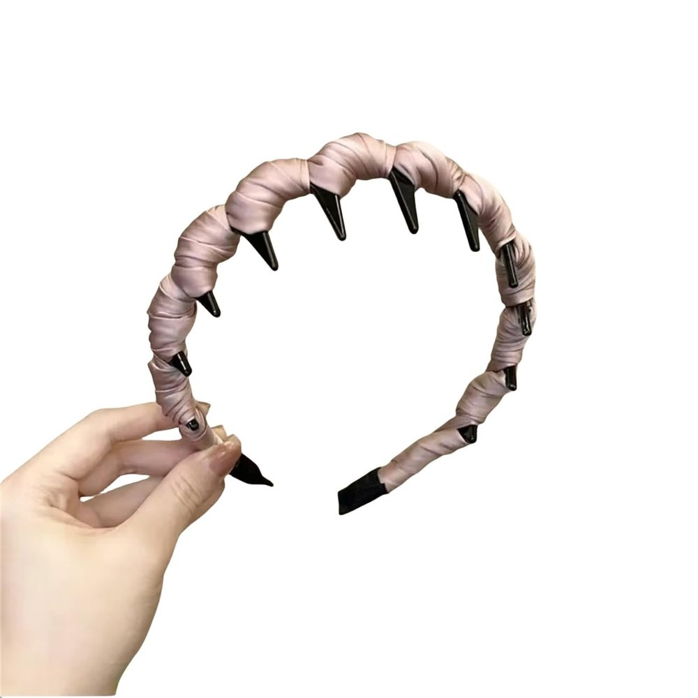 2025 New U Shape Fashion Tooth Hair Comb Headband, Elegant Braided Wavy Headband, Non Slip Hair Hairband for Women (S1 pink,One size)
