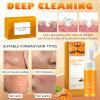 4PCS Turmeric Wash and Cleaning Care Three Piece Kit,Turmeric Trio: Facial Wash, Turmeric Soap Bar & Turmeric Cleansing Exfoliating Pads, Face & Body Cleansing Skincare Set view 3