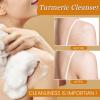 4PCS Turmeric Wash and Cleaning Care Three Piece Kit,Turmeric Trio: Facial Wash, Turmeric Soap Bar & Turmeric Cleansing Exfoliating Pads, Face & Body Cleansing Skincare Set view 4